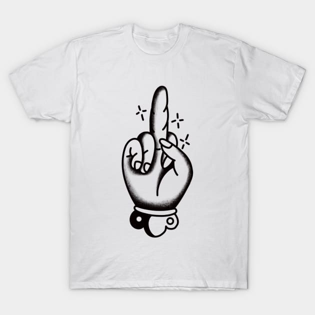 The non offensive middle finger. T-Shirt by LEEX337